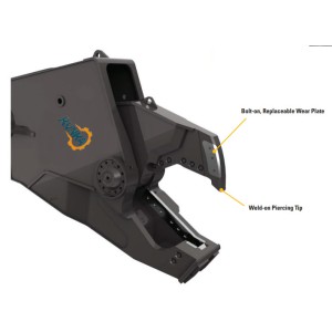 Replacement CAT S340B Excavator attachment 20Ton Excavator Eagle Shear Hydraulic Shear Cutting Machine for Metal Recycling