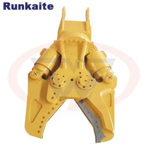 Runkaite   CR80R- Excavator Attachment Hydraulic Shear Concrete Crusher Demolition Tool for 75-95 Ton Excavator