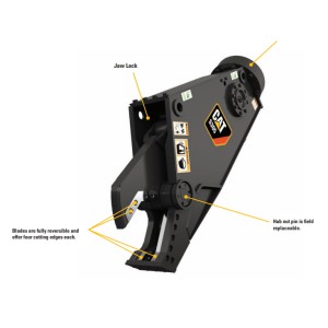 Replacement CAT S325B Excavator attachment 18Ton  Hydraulic Concrete Demolition Crusher Cutting Machine for Metal Recycling 